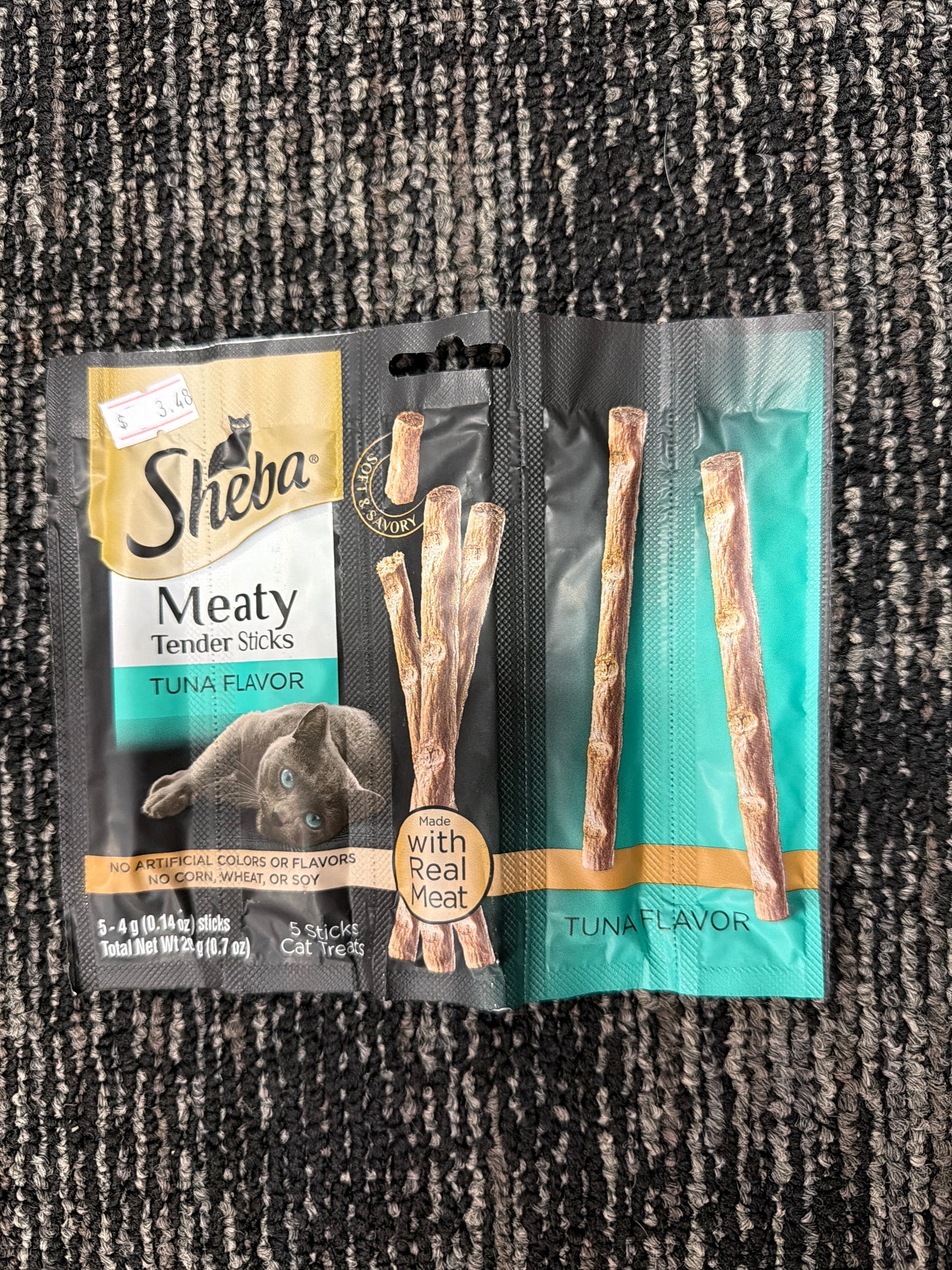 Sheba Meaty Tender Sticks for cats Tuna flavor 5 sticks