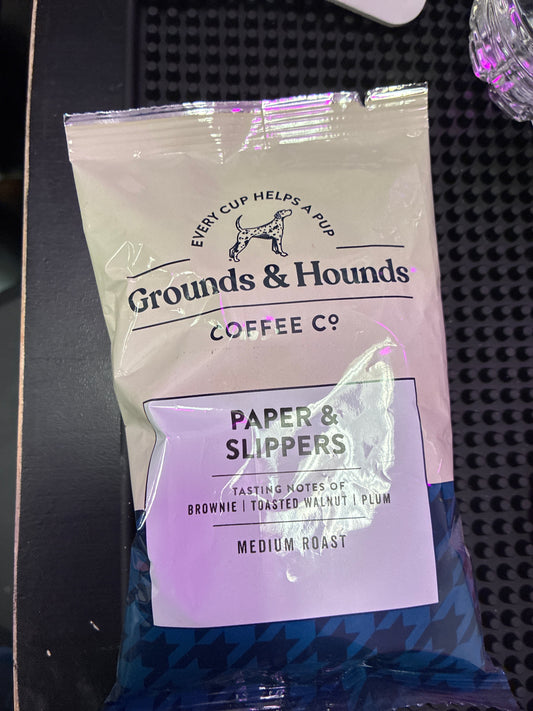 (Copy) Grounds and Hounds Coffee Co. 1.5 oz Paper and  Slippers