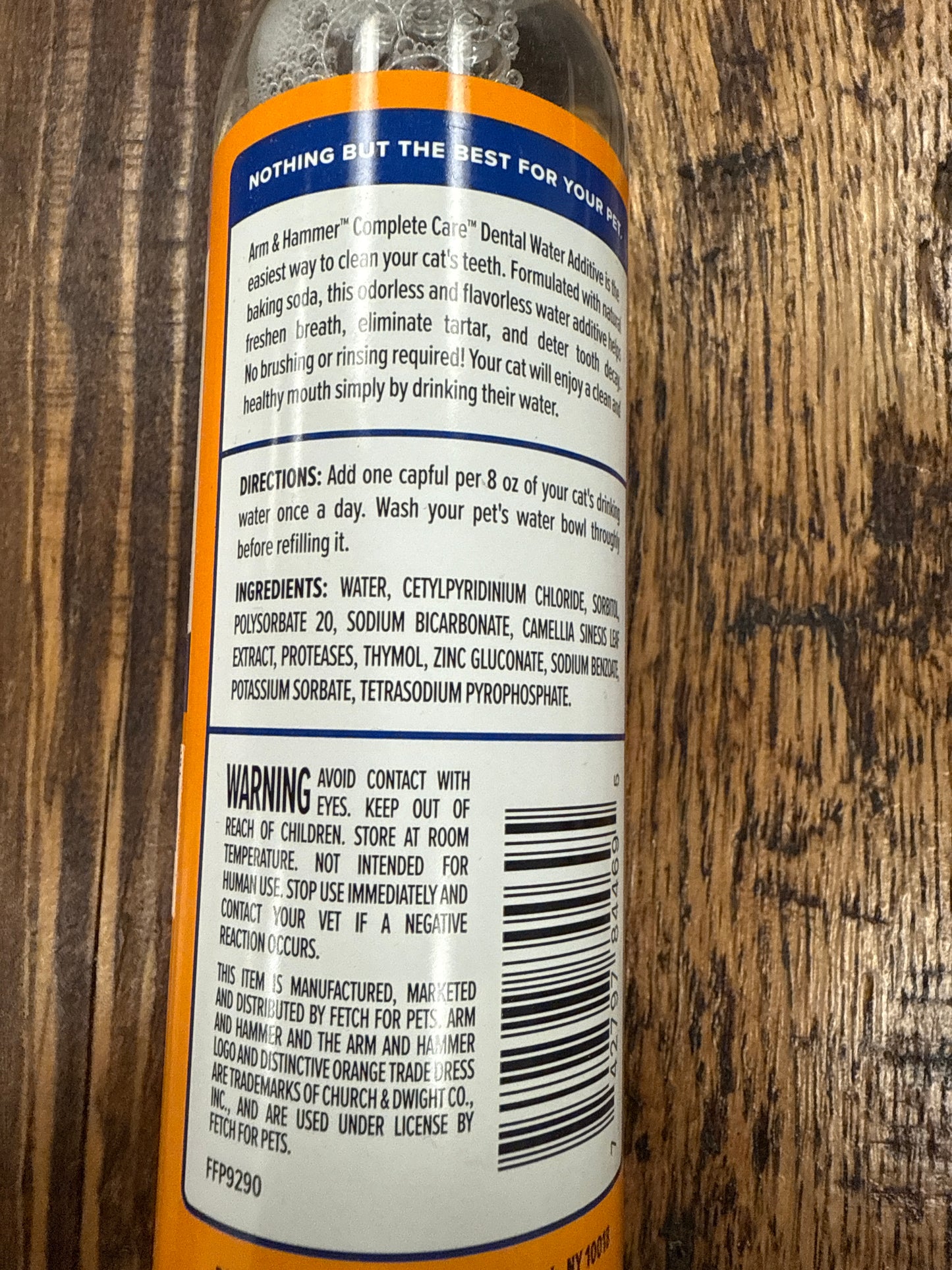 Arm & Hammer complete care, dental water additive