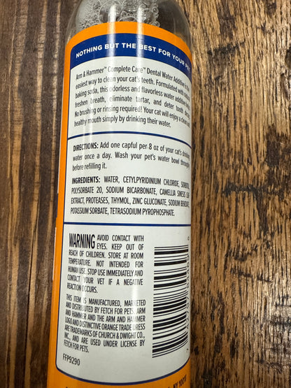 Arm & Hammer complete care, dental water additive