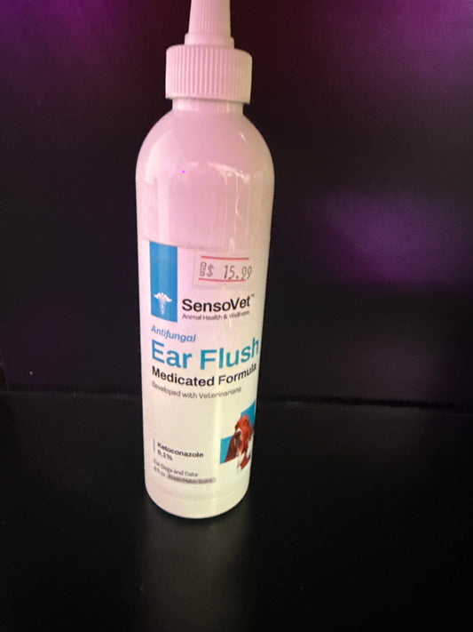 SensoVet Antifungal Ear Flush medicated Formula 8oz