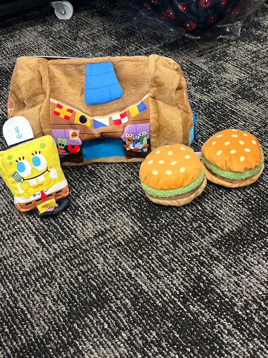 Bark The Krusty Krab hide & squeak set size M/L SpongeBob SquarePants