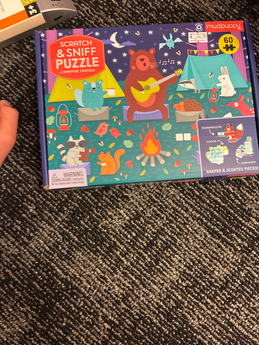 Scratch and sniff puzzle