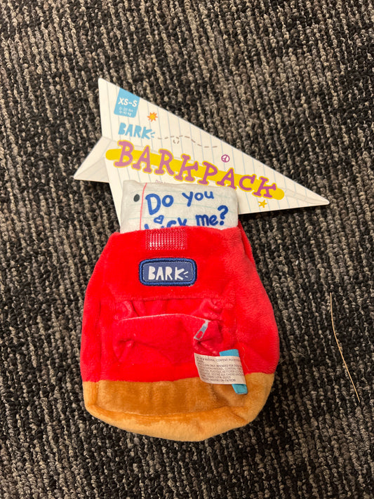 Bark Barkpack dog toy size xs-s