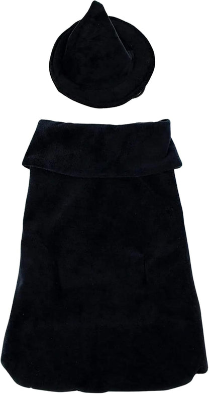 Halloween Witch Cape and Hat Dog Costume (X-Large)