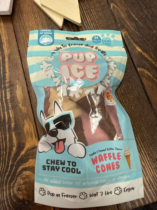 Pup Ice Ready To Freeze Dog Treats Waffle Cones