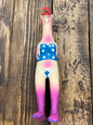 Screaming chicken latex dog toy bikini hen