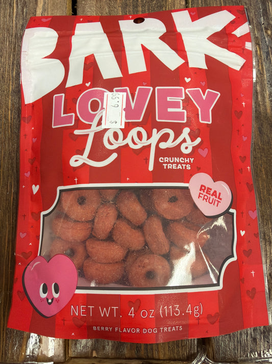 Bark Lovey Loops crunchy dog treats
