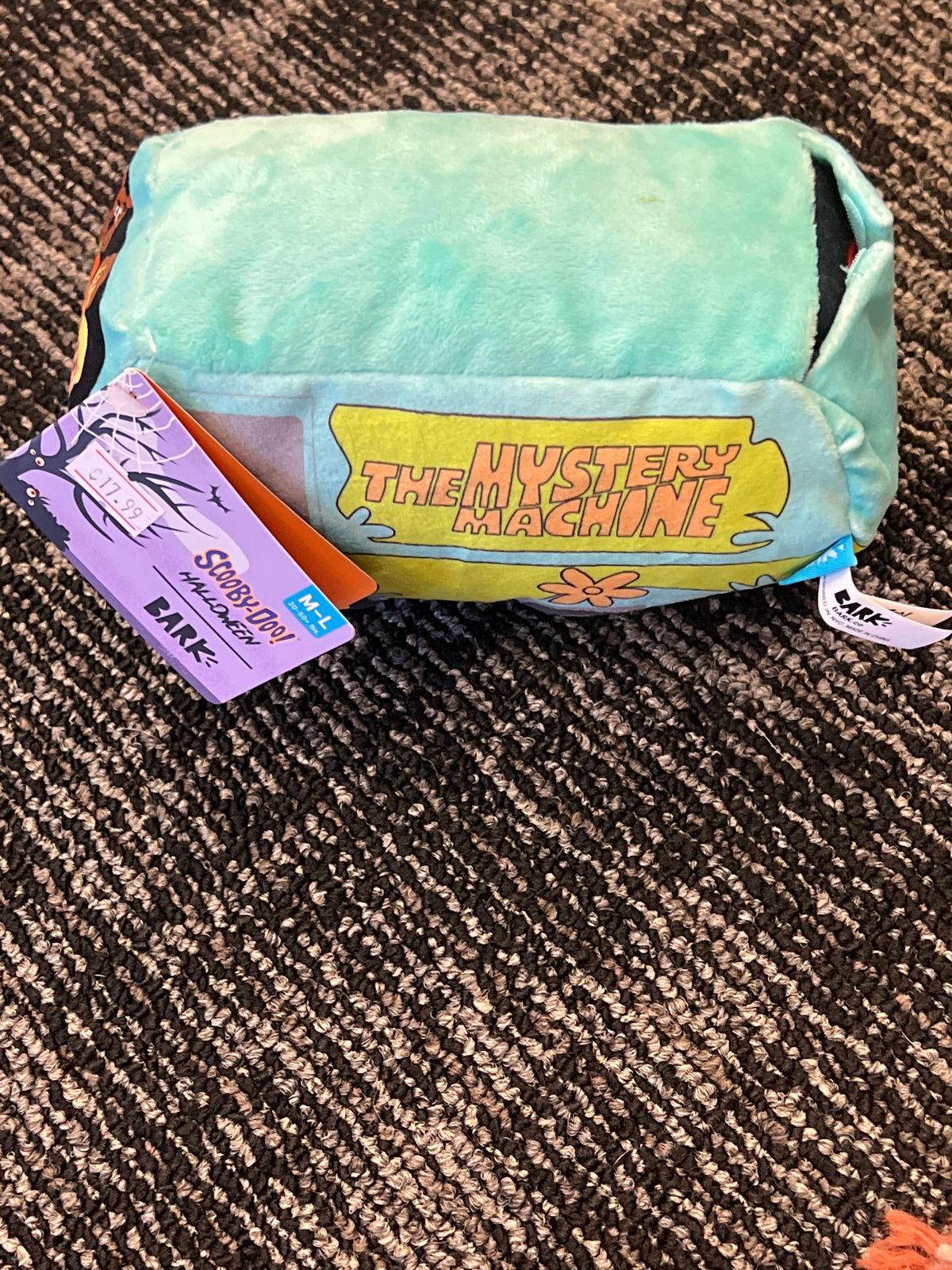 Bark Scooby-Doo Halloween Mystery Machine van dog toy M-L