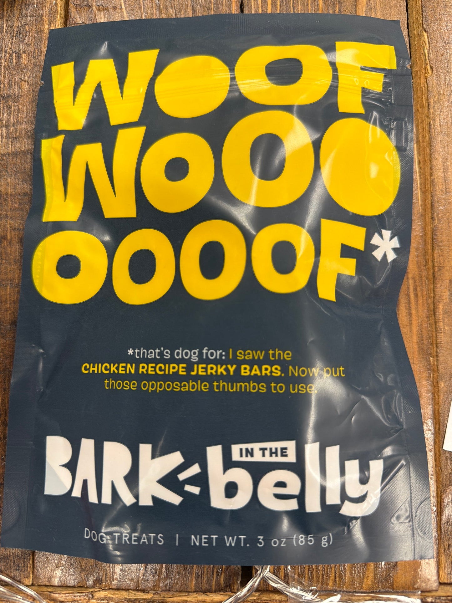 Bark in the Belly chicken recipe jerky bar dog treats