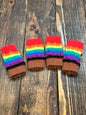 Pet ankle leg warmer socks rainbow pride