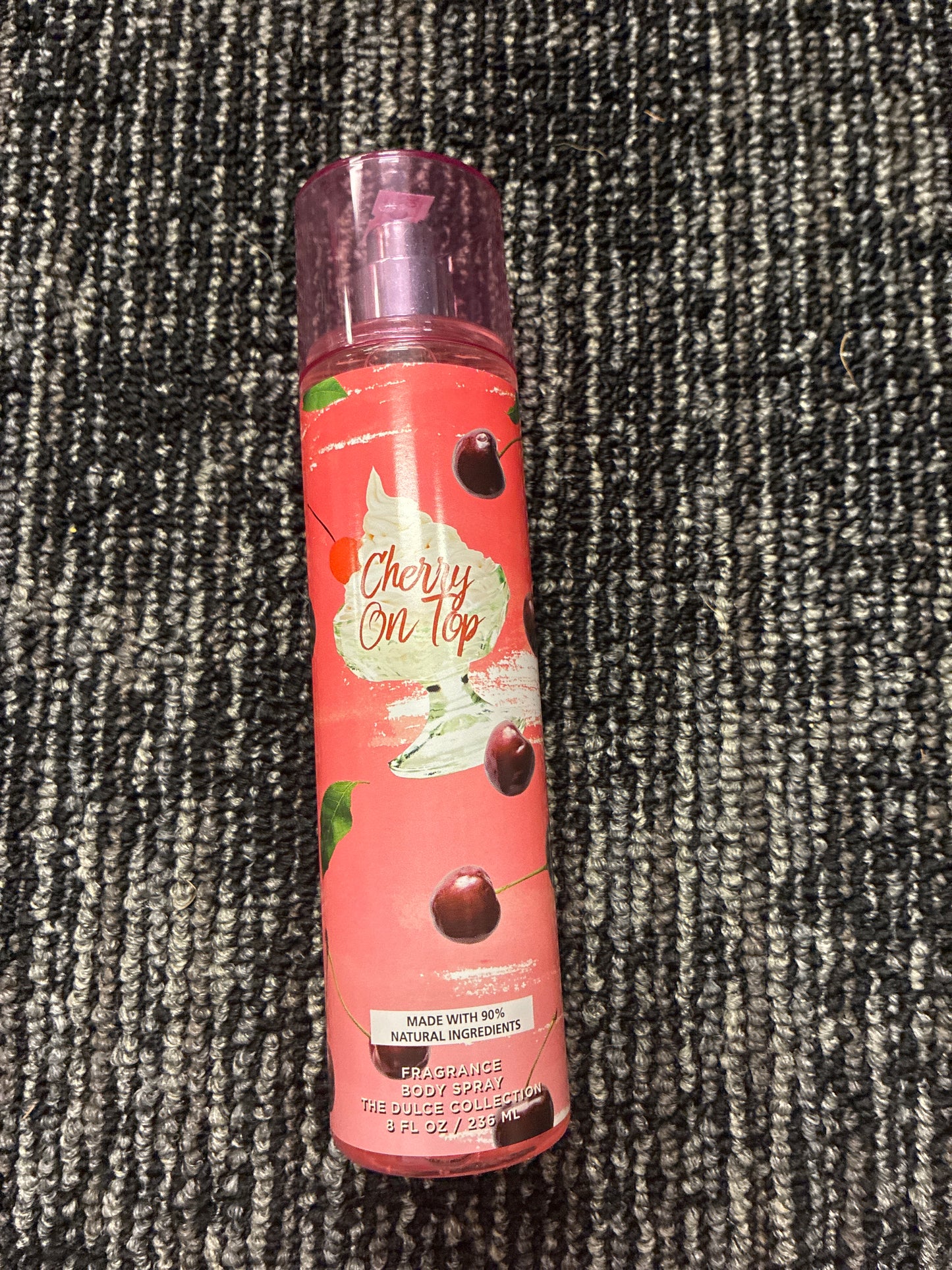 Cherry on top fragrance body spray