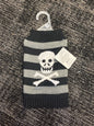 Pet Costume striped skull and cross bones sweater size xs
