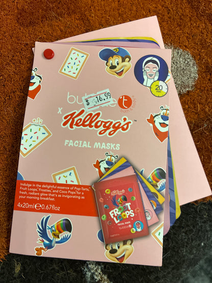 Kellogg’s cereal facial mask set  of 4