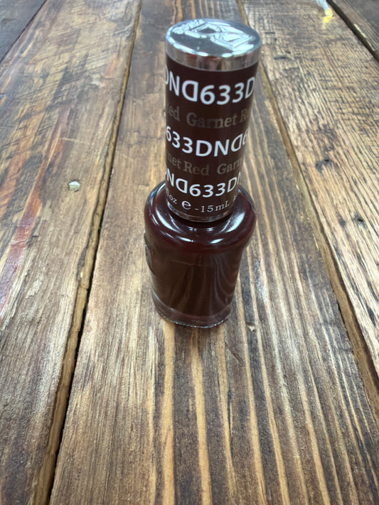 DND Daisy 633 Garnet Red nail polish