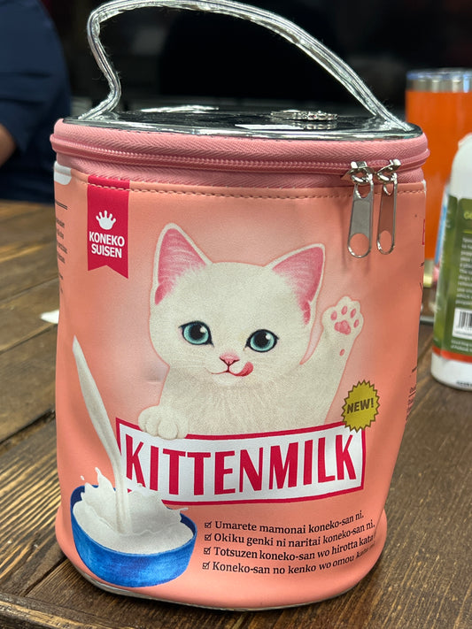 Kitten Milk Can Japanese Cosmetic Case