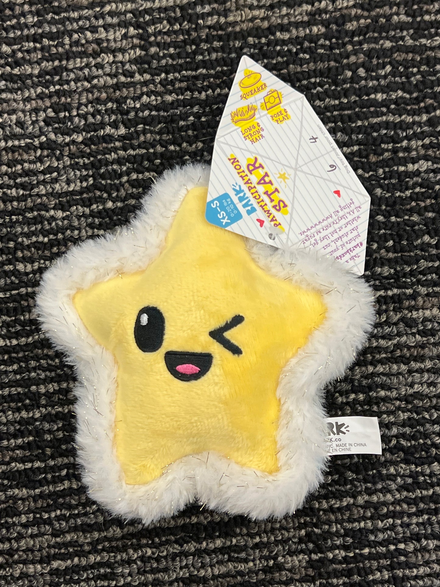Bark Pawticipation Star xs-s dog toy