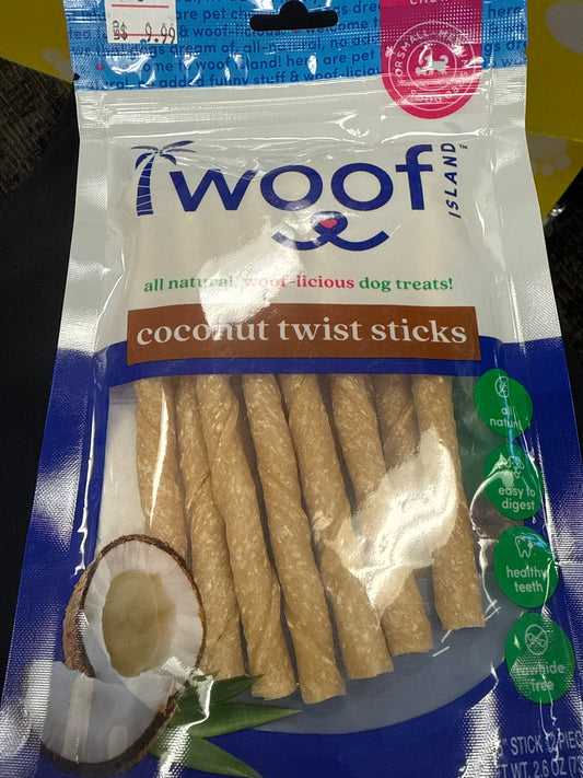 Wood Island Coconut Twist Sticks 2.6oz