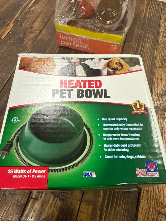 Heated Pet Bowl 25w QT-1