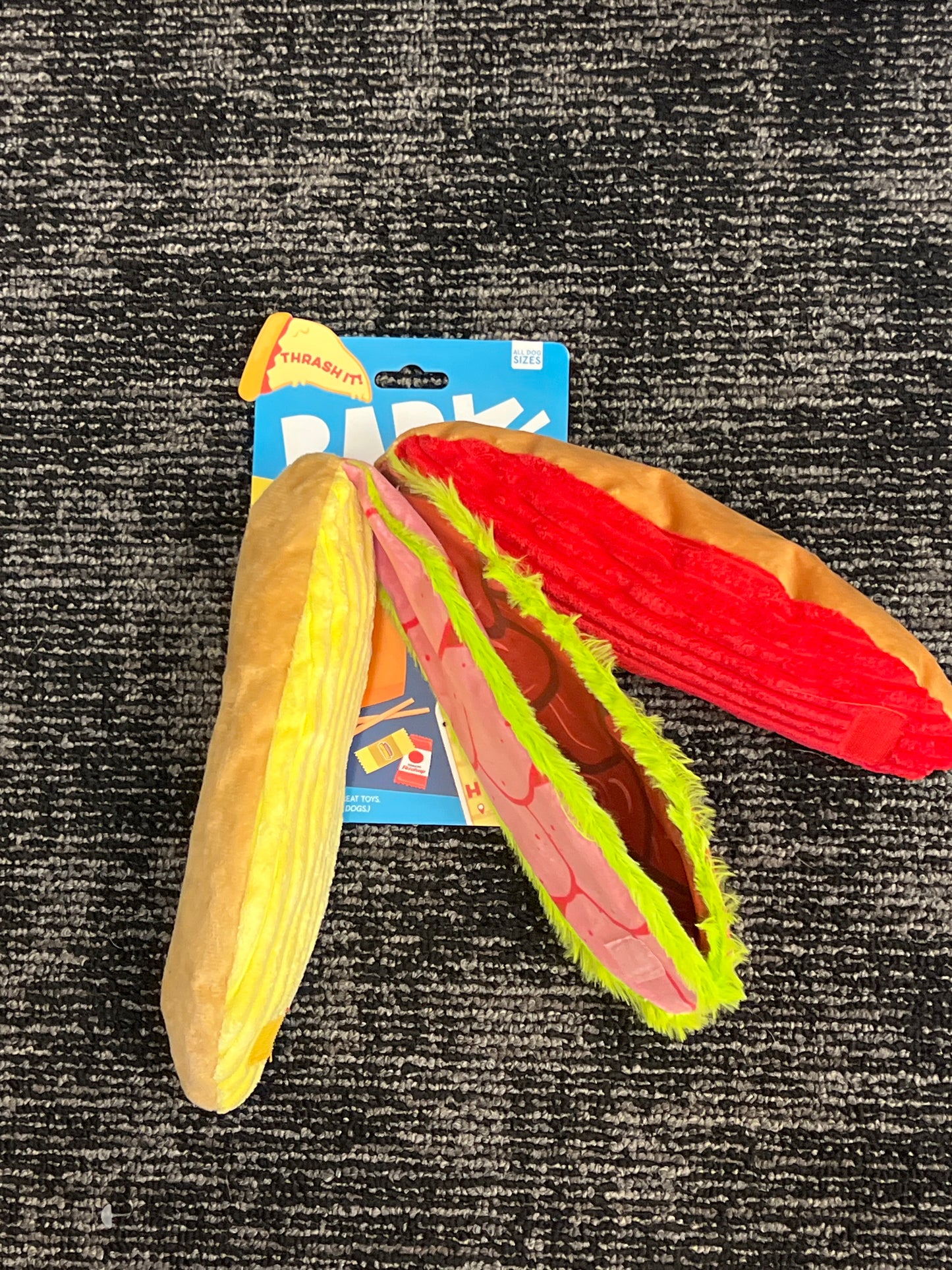 Bark Doggy Bag Delivery Hoagie Sandwhich XL dog toy