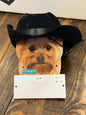 Black Cowboy Hat for Pets size M/L