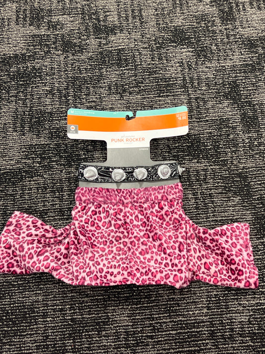 Pet Dog Costume Pink Punk Rocker size Medium