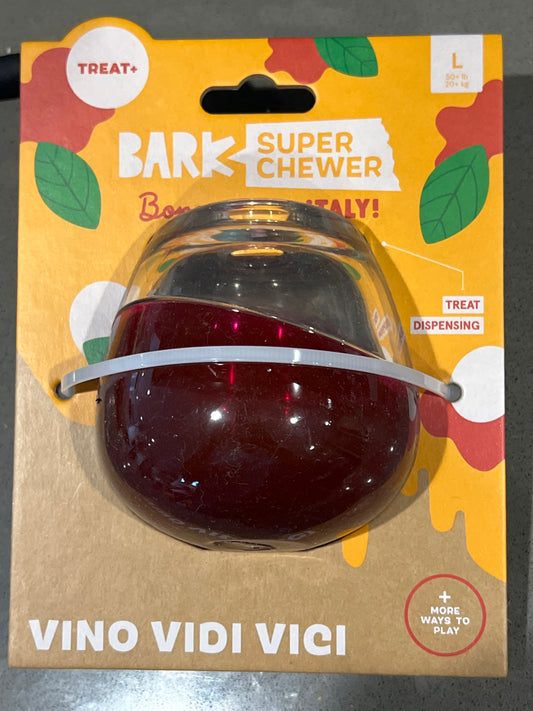 Bark Super Chewer Vino Vidi Vici large dog toy