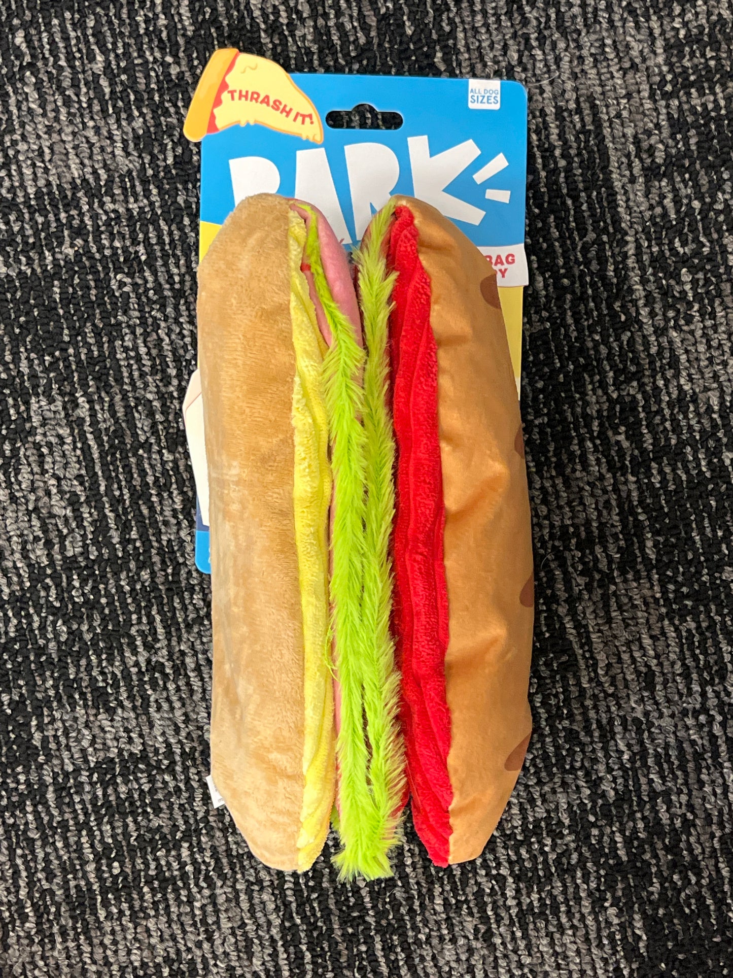 Bark Doggy Bag Delivery Hoagie Sandwhich XL dog toy