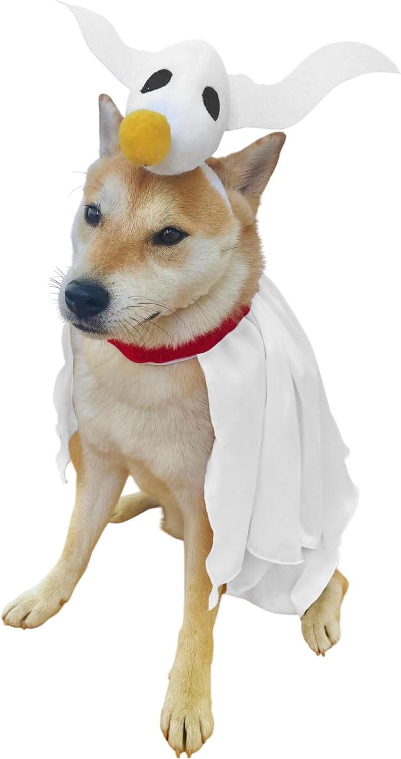Dog Ghost Costume - X Large Medium Small French Lab Night Lab Cosplay Halloween Christmas Costumes, Medium