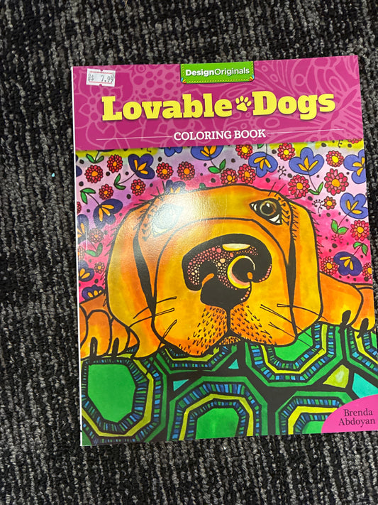 Lovable dogs coloring book by Brenda Abdoyan
