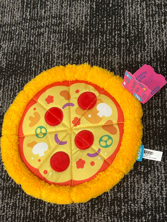 Bark 4-tossing Pizza size M/L dog toy