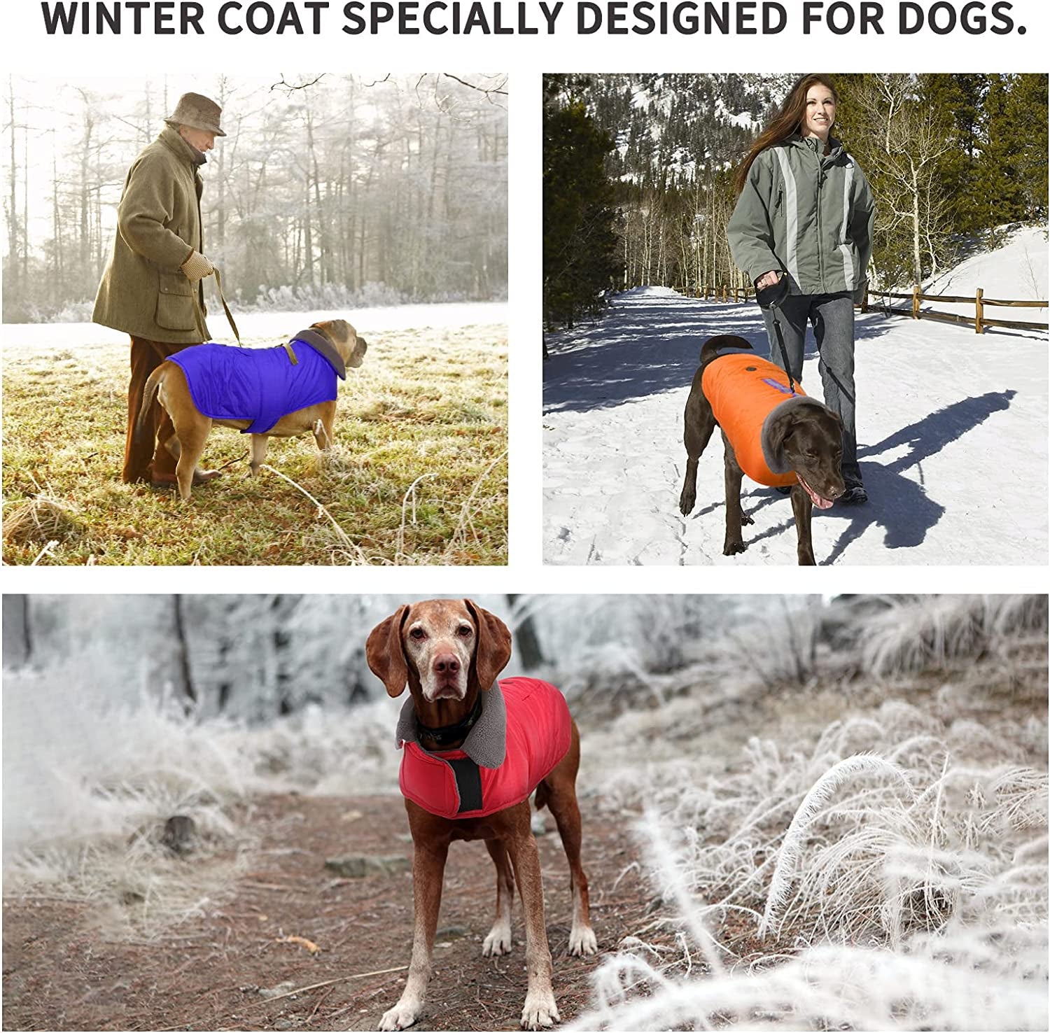 Dog Coats for Medium Dogs Jackets for Medium Dogs Pet Clothes for Medium Dog Cold Weather Coats Medium Dog Sweater Dog Apparel & Accessories Dog Winter Coat Dog Snow Jacket (Red, Medium)