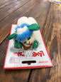 Lamb Chop football cat toy with catnip