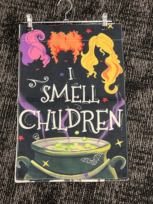 I smell children Halloween garden flag