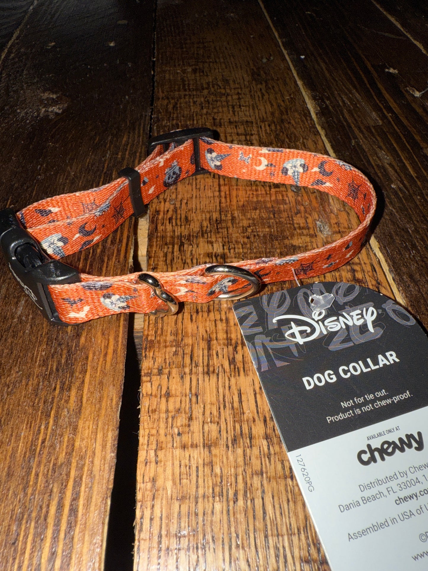 Disney Spooky Dog Collar Small Minney Mouse Witch
