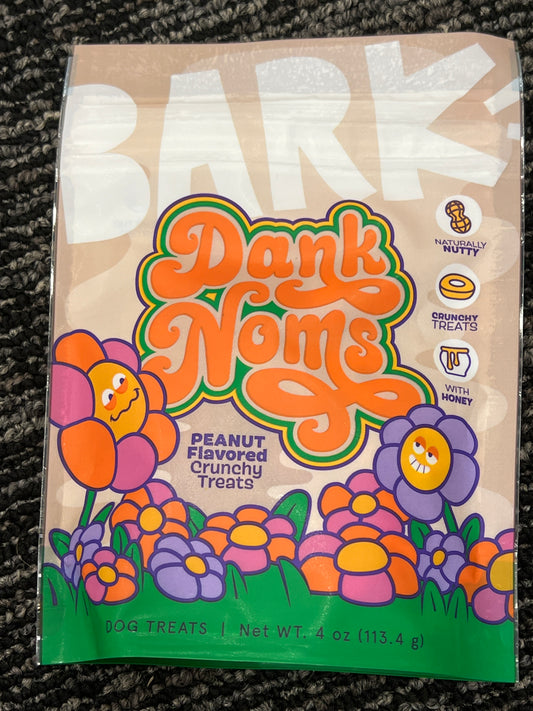 Bark Dank Noms Peanut flavored crunchy dog treats 4oz
