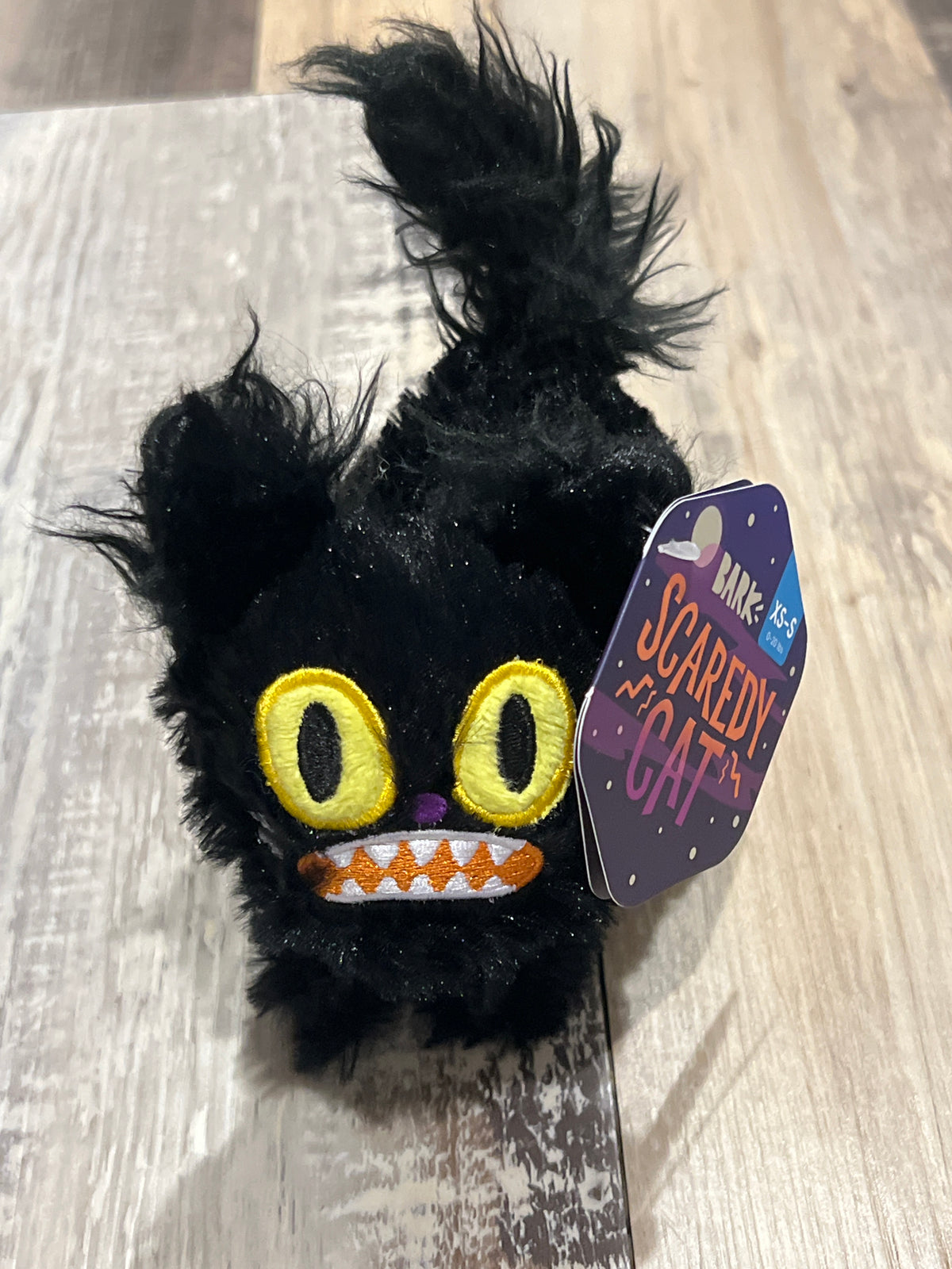 Bark Scaredy Cat xs-small dog toy