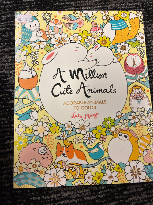 A million cute Animals by Lulu Mayo Coloring book