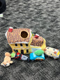 National Lampoons Christmas Vacation Holiday House plush puzzle hide and seek dog toy