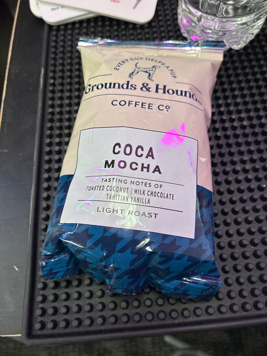 Grounds and Hounds Coffee Co. 1.5 oz Coca Mocha