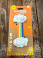 Bark Super Chewer Toy G. Biv peace & fluff dog toy size s