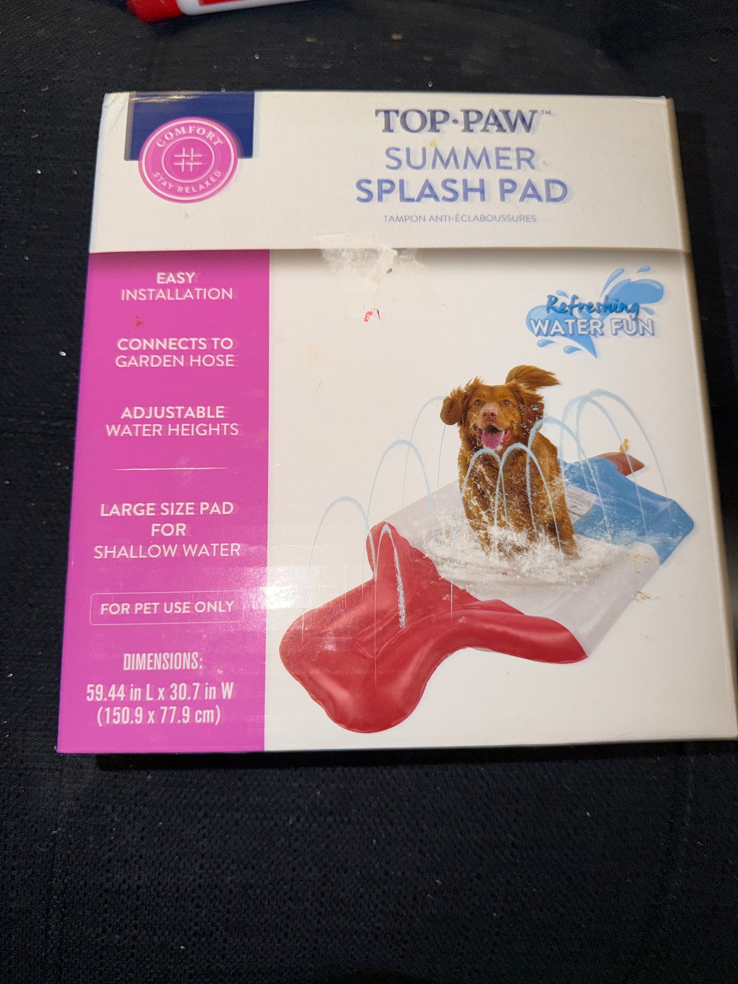 Top paw summer dog splash pad popsicle sprinkler