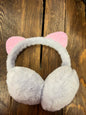 Purple sparkle Cat Ear Muffs Teens adults