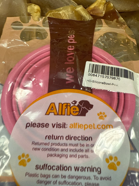 Collapsible silicone pet bowl