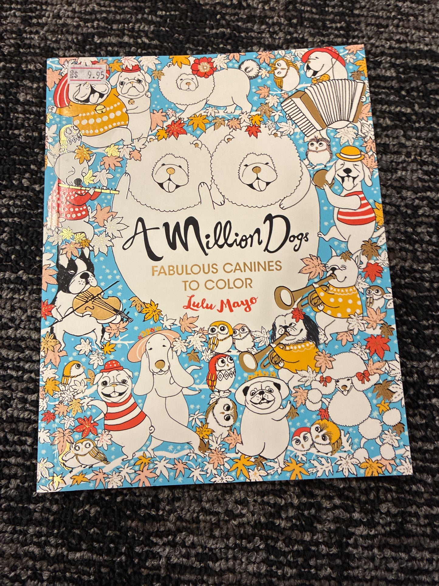 A million dogs coloring book by Lulu Mayo