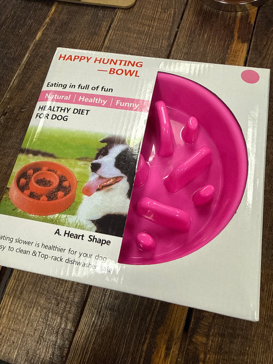 Happy Hunting Slow-feed Dog Pet Cat Bowl