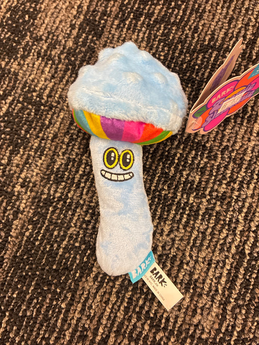 Bark 420 Zoomie Shroomie magic mushroom shaped dog toy size small
