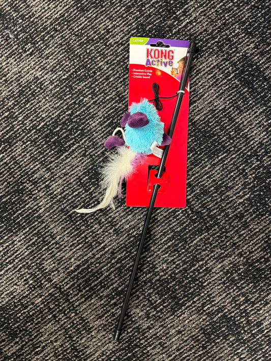 Kong Active Feather Teaser Cat toy with catnip