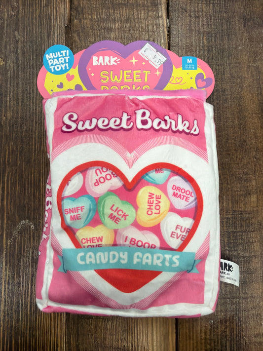 Bark Sweet Barks Candy Farts dog toy size medium