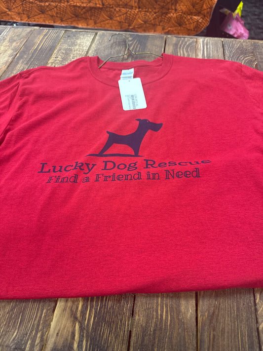 Lucky Dog Rescue Offical T-shirt - Red